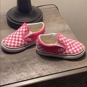 Pink toddler vans size 7